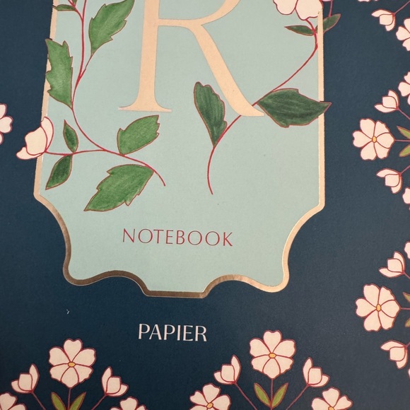 Floral Notebook with Initial 'R' - Picture 3 of 3